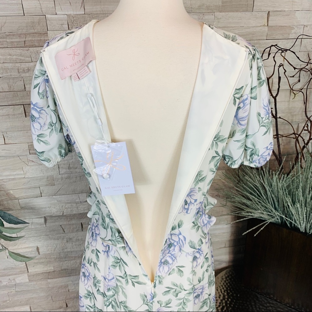 Gal Meets Glam NWT Cassidy Floral Maxi Dress $198 - Picture 8 of 13